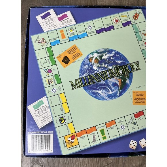 Millenniumopoly Millennium Monopoly Board Game Late for the Sky Complete - Picture 3 of 15
